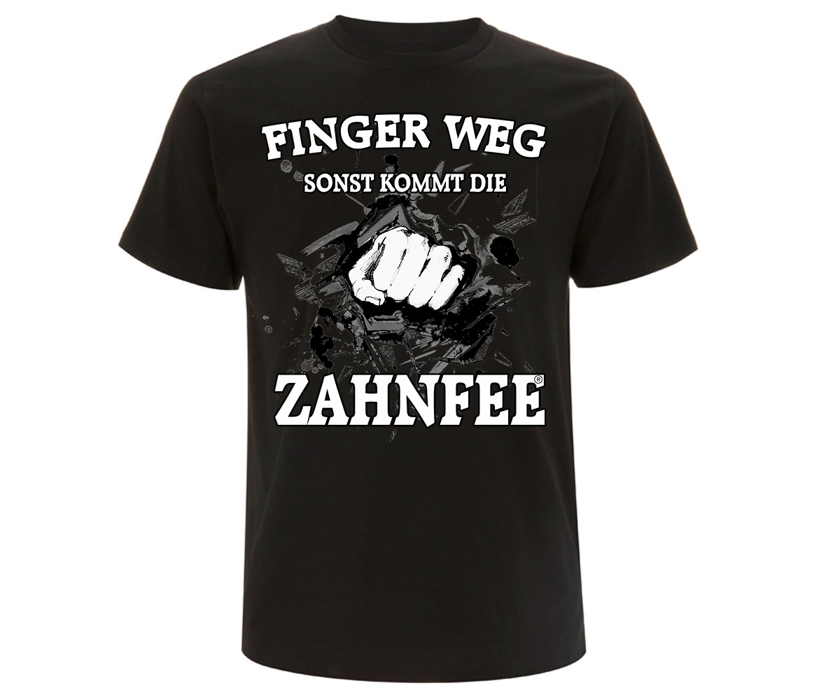 Zahnfee Finger weg sonst kommt die Zahnfee Männer TShirt schwarz