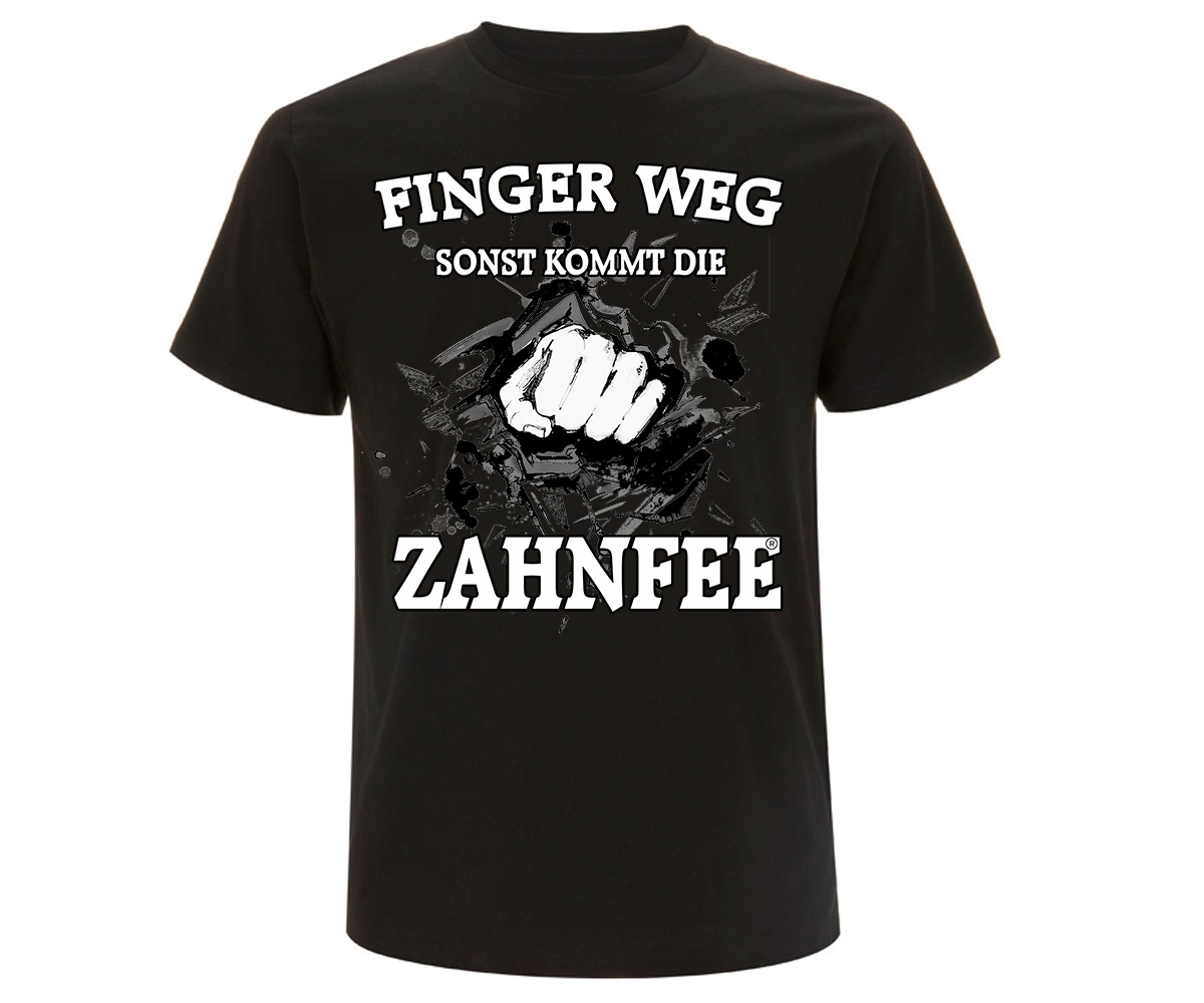 Zahnfee - Finger weg sonst kommt die Zahnfee - Männer T-Shirt - schwarz