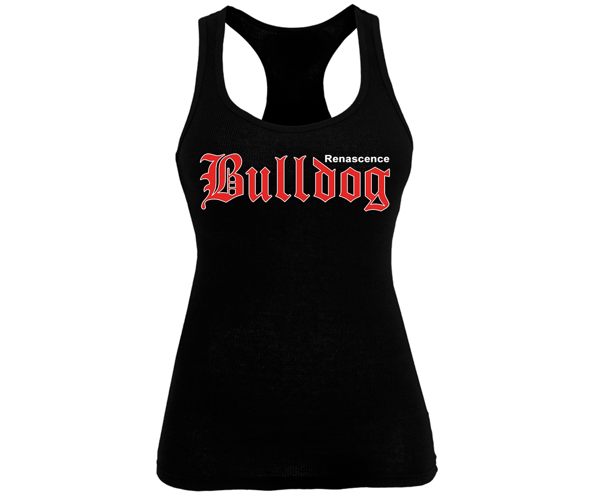 Bulldog - Renascence Bulldog Schriftzug - Frauen Tank Top - schwarz