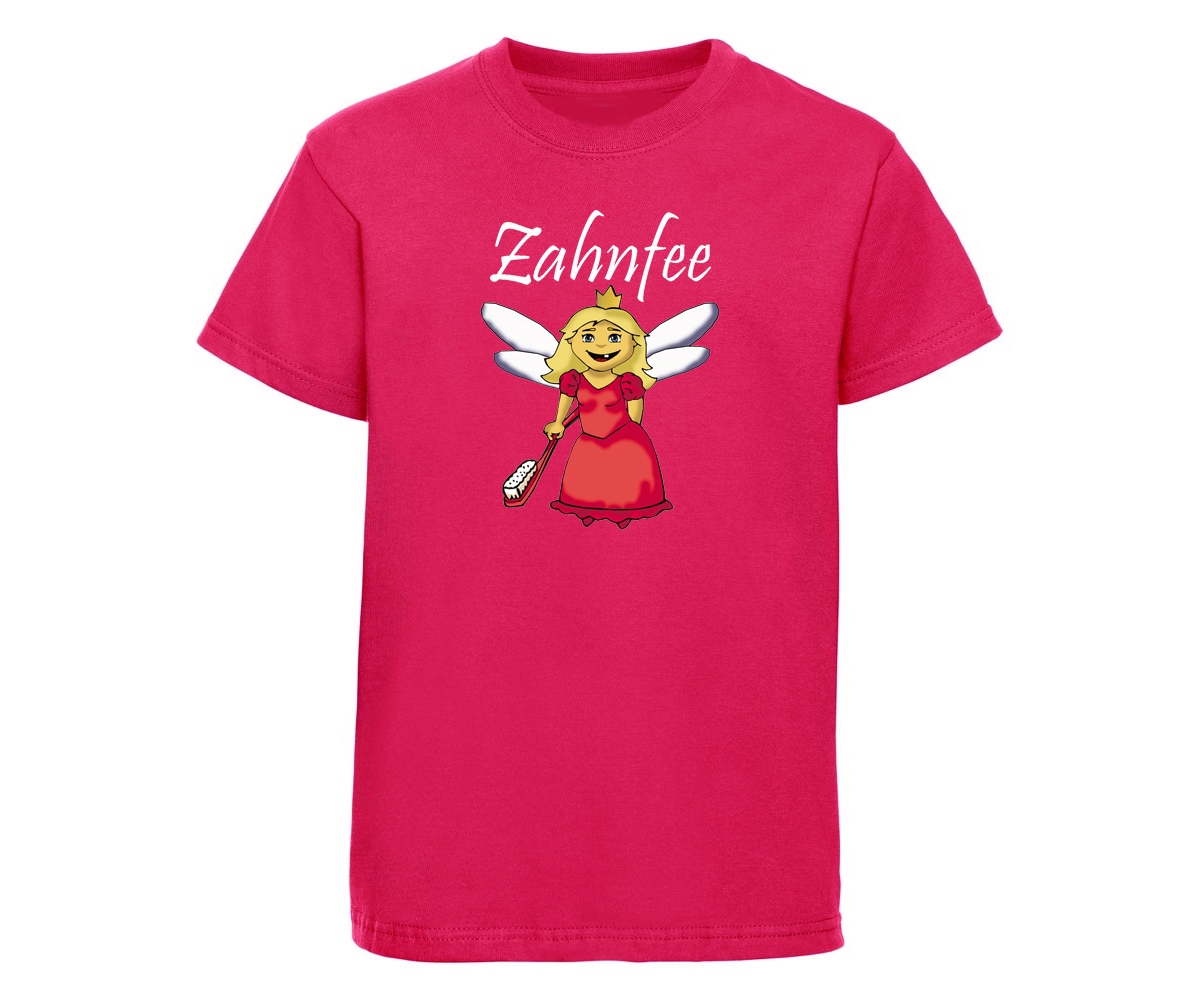 Zahnfee - Logo Zahnbürste - Kinder T-Shirt - pink