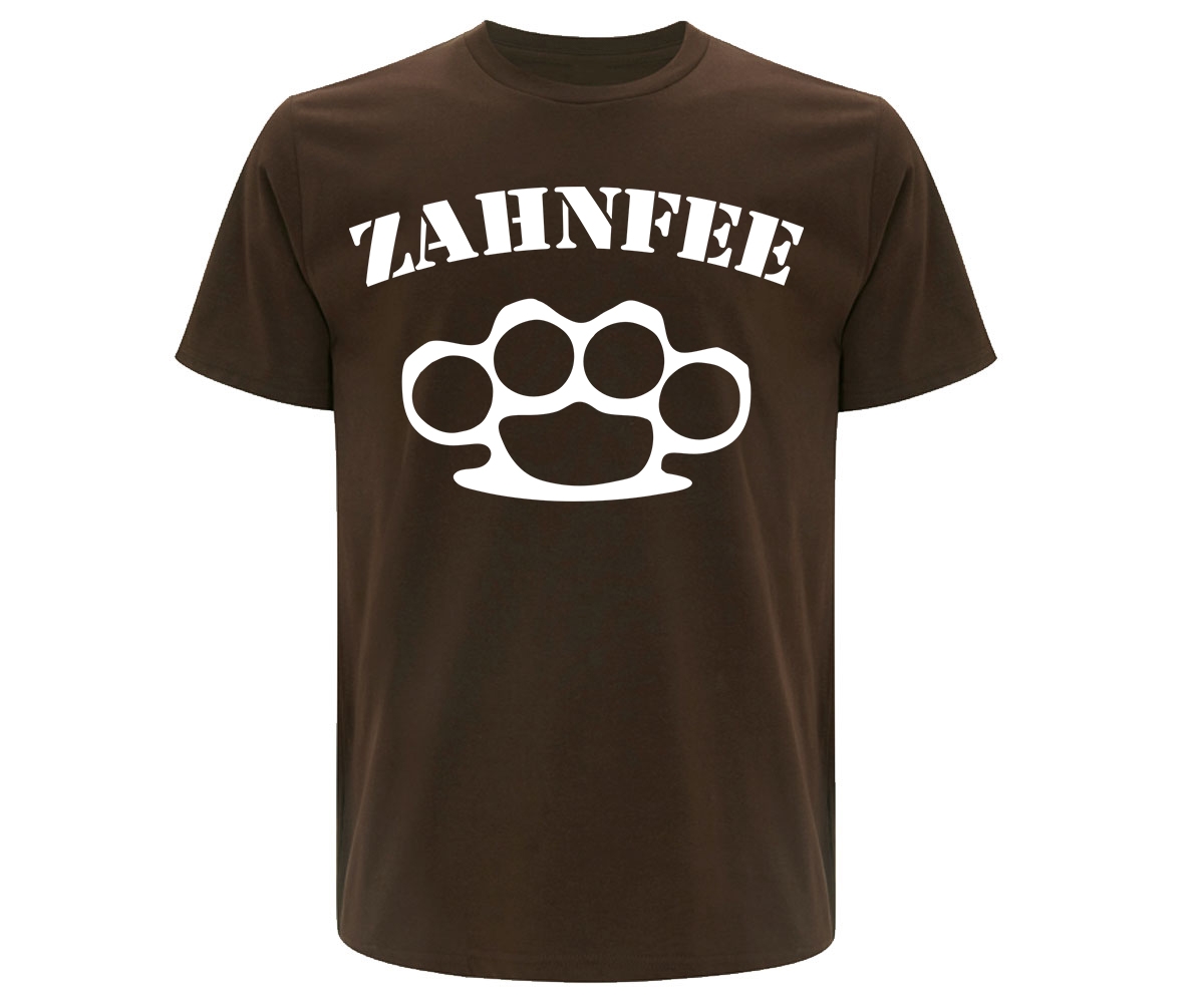 Zahnfee - Schlagring standard - Männer T-Shirt - braun