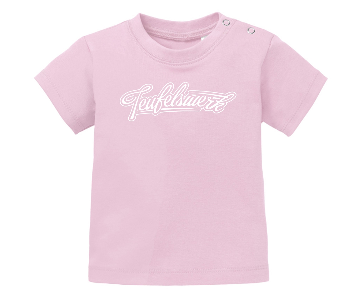 Teufelswerk - Logo 18 - Baby Shirt - rosa