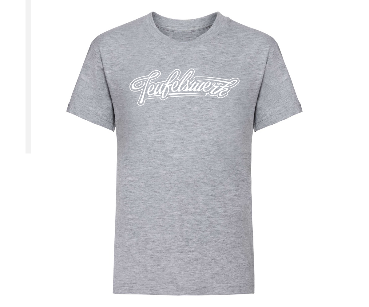 Teufelswerk - Logo 18 - Kinder T-Shirt - grau-meliert