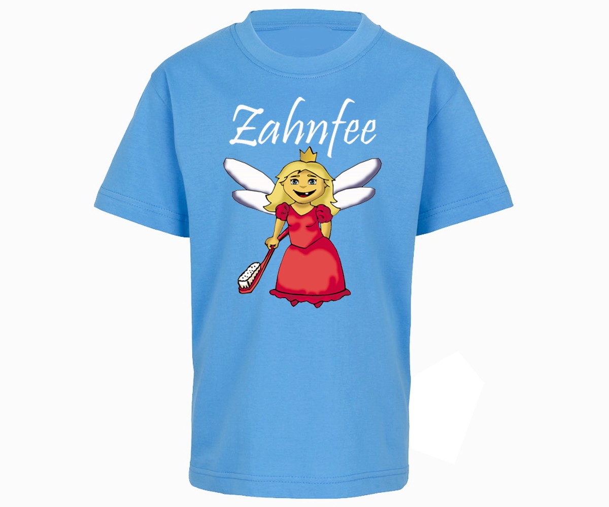 Zahnfee - Logo Zahnbürste - Kinder T-Shirt - hellblau