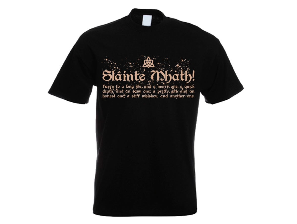 Slainte Mhath Spruch - Männer T-Shirt - schwarz