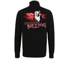 Bulldog - USA Fahne - Männer Freizeitjacke - schwarz