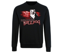 Bulldog - USA Fahne - Männer Pullover - schwarz
