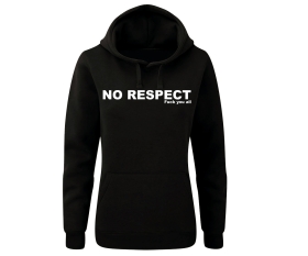 No respect Fuck you all - Frauen Kapuzenpullover - schwarz