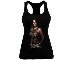 Tattoo Style - Tanja le Sarge - Frauen Tank Top - schwarz