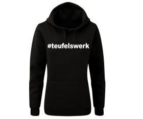 Teufelswerk - Hashtag Teufelswerk - Frauen Kapuzenpullover - schwarz