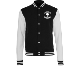 La Familia - Totenkopf Banderole - Männer College Jacke - schwarz