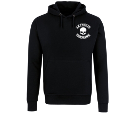 La Familia - Totenkopf Banderole - Männer Kapuzenpullover - schwarz