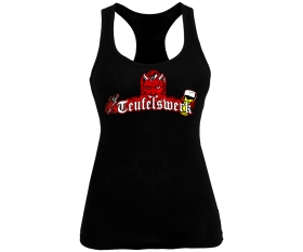 Teufelswerk - Tattoos und Bier - Frauen Tank Top - schwarz