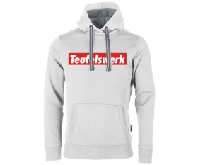 Teufelswerk - Box Logo - Frauen Kapuzenpullover - weiß