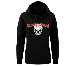 Teufelswerk - Totenkopf - Frauen Kapuzenpullover - schwarz