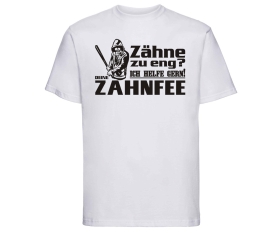 Zahnfee - Zähne zu eng - Männer T-Shirt - weiß