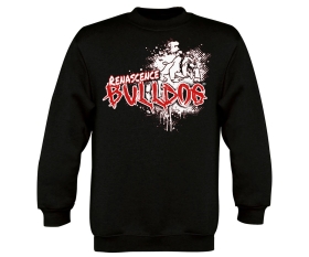 Bulldog - Comic - Kinder Pullover - schwarz