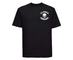 La Familia - Totenkopf Banderole - Männer T-Shirt - schwarz