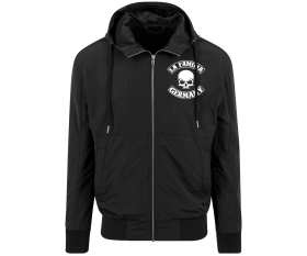 La Familia - Totenkopf Banderole - Windbreaker Kapuzenjacke - schwarz