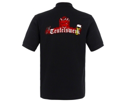 Teufelswerk - Tattoos und Bier - Männer Polo Shirt - schwarz