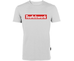 Teufelswerk - Box Logo - Männer T-Shirt- weiß