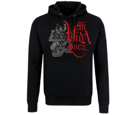 La Familia - Skulls Mi vida loca - Männer Kapuzenpullover - schwarz