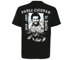 La Familia - Pablo Escobar - Männer T-Shirt - schwarz