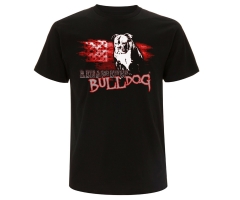 Bulldog - USA Fahne - Männer T-Shirt - schwarz