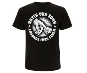 Vater und Sohn Freunde fürs Leben - Männer T-Shirt - schwarz