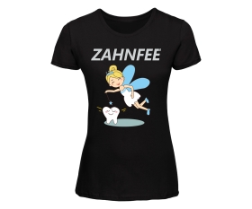 Zahnfee - Logo Zahn - Frauen Shirt - schwarz