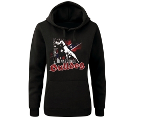 Bulldog - Powerful Südstaaten Fahne - Frauen Kapuzenpullover - schwarz