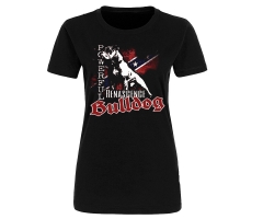 Bulldog - Powerful Südstaaten Fahne - Frauen Shirt - schwarz