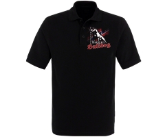 Bulldog - Powerful Südstaaten Fahne - Männer Polo Shirt - schwarz