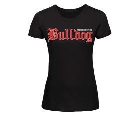 Bulldog - Renascence Bulldog Schriftzug - Frauen Shirt - schwarz