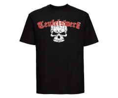 Teufelswerk - Totenkopf - Männer T-Shirt - schwarz