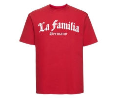 La Familia - La Familia Germany - Männer T-Shirt - Frontlogo - rot