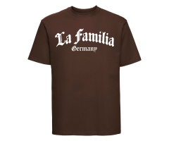 La Familia - La Familia Germany - Männer T-Shirt - Frontlogo - braun