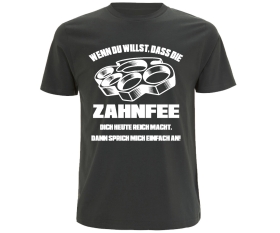 Zahnfee - Sprich mich an - Männer T-Shirt - grau