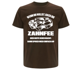 Zahnfee - Sprich mich an - Männer T-Shirt - braun