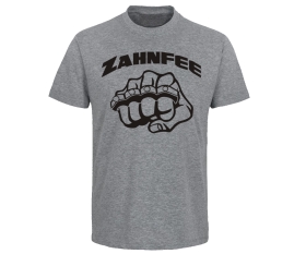 Zahnfee - Stahlfaust - Männer T-Shirt - grau-meliert