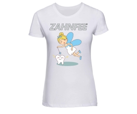 Zahnfee - Logo Zahn - Frauen Shirt - weiß