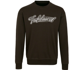 Teufelswerk - Logo 18 - Männer Pullover - braun