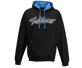 Teufelswerk - Logo 18 - Männer Kapuzenpullover 2tone - schwarz-blau