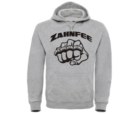 Zahnfee - Stahlfaust - Männer Kapuzenpullover - grau-meliert