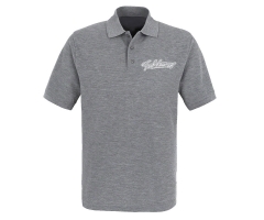 Teufelswerk - Logo 18 - Männer Polo Shirt - grau-meliert