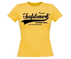Teufelswerk - Original Teufelswerk - Retro Frauen Shirt - gelb