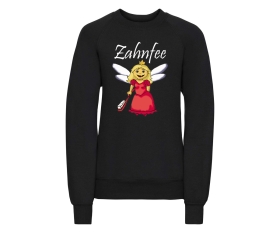 Zahnfee - Logo Zahnbürste - Kinder Pullover - schwarz