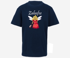 Zahnfee - Logo Zahnbürste - Kinder T-Shirt - navy