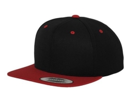 Snapback - Classic 2-Tone - schwarz/rot